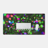 Dunkelgrüner Funken Schreibtischunterlage (Tastatur & Maus)