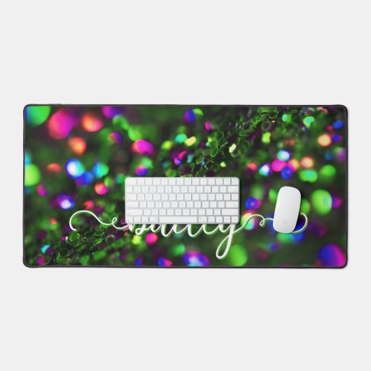 Dunkelgrüner Funken Schreibtischunterlage (Tastatur & Maus)