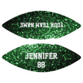 Dunkelgrüner Glitzer Glitzern Ihr Name Team Football (Paneele)
