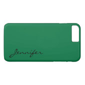 Dunkelgrüner Hintergrund Case-Mate iPhone Hülle (Rückseite (Horizontal))