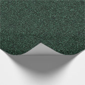 Dunkelgrüner Imitat-Glitter Geschenkpapier (Ecke)