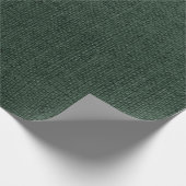 Dunkelgrüner Jute-Stoff Geschenkpapier (Ecke)