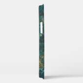 Dunkelgrüner Marmor: luxuriöse Textur. Case-Mate iPhone Hülle (Rückseite / Rechts)