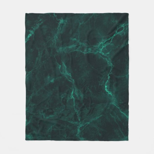 Dunkelgrüner Marmor, nahtlose Textur. Fleecedecke (Vorderseite)