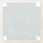 Dunkelgrüner Marmor, nahtlose Textur. Glasuntersetzer (Rückseite)