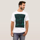 Dunkelgrüner Marmor, nahtlose Textur. T-Shirt (Vorne ganz)