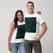 Dunkelgrüner Marmor, nahtlose Textur. T-Shirt (Unisex)