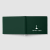 Dunkelgrüner Name des Schiffes Gästebuch (Voll)