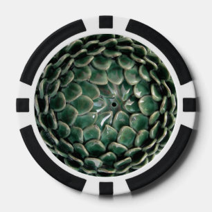 Dunkelgrüner Pokerchip Pokerchips