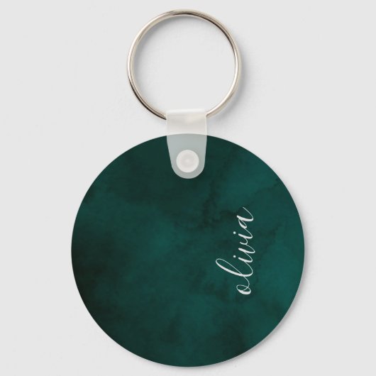 Dunkelgrüner Schlüsselanhänger für Monogramme - Pe (Vorderseite)