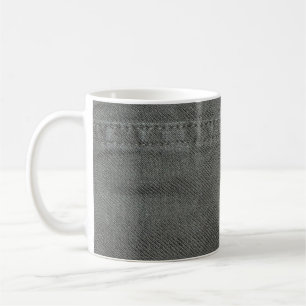 dunkelgrüner Stoff mit Khaki genäht ihre Naht Kaffeetasse