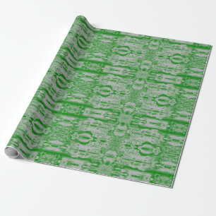 Dunkelgrüner und grauer Marmor Geschenkpapier