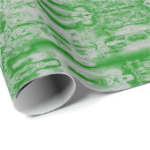 Dunkelgrüner und grauer Marmor Geschenkpapier (Rolleneckpunkt)