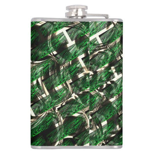 Dunkelgrüner Wandeffekt und dunkelste Blasen? Flachmann (Rückseite)