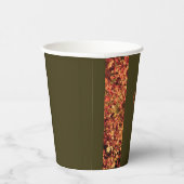 Dunkelgrünes Abendessen Herbstfest Glückwunsch Tha Pappbecher (Rechts)