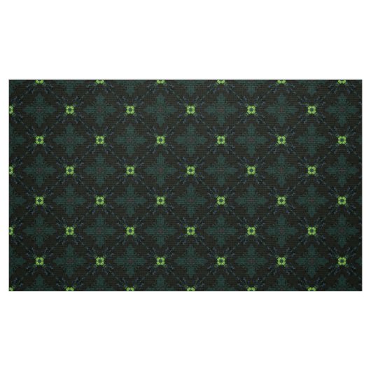 Dunkelgrünes Baumwollgewebe nach dem Muster des We Stoff (Fat Quarter (45,7 x 55,9 cm))