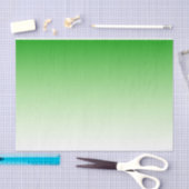 Dunkelgrünes bis leicht grünes Papierpapier Seidenpapier (Handwerk)