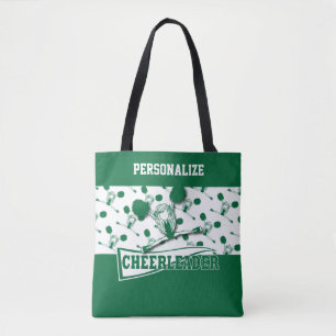 Dunkelgrünes Cheerleader Mädchen Tasche