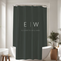 Dunkelgrünes Elegant Modernes Minimalistisches Sch