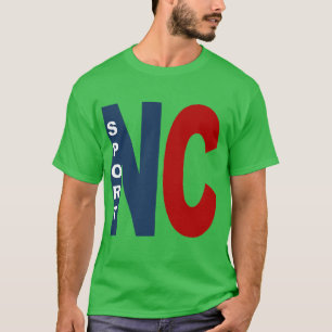 Dunkelgrünes, grünes T-Shirt CAROLINA SPORT