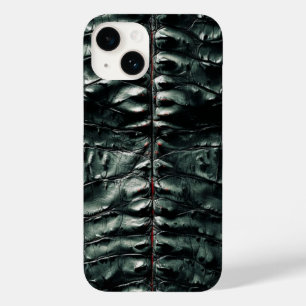 Dunkelgrünes Krokodil-Skin-iPhone 14 Fall Case-Mate iPhone 14 Hülle