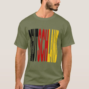 Dunkelgrünes T-Shirt kaki DEUTSCHLAND