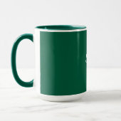 Dunkelgrünes Template, weißer Text, Tasse (Links)
