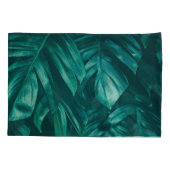 Dunkelgrünes, tropisches Dschungelwald. Kissenbezug (Rückseite)