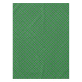 Dunkelgrünes u. Waldgrün-kariertes Muster Tischdecke (Vorderseite)