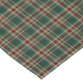 Dunkelgrünes und kastanienbraunes tischdecke (Schrägansicht)