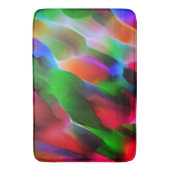 Dunkelgrünes und rotes Relief und Tiefe Badematte (Vorderseite Vertikal)