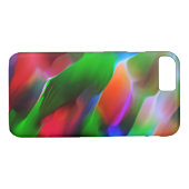 Dunkelgrünes und rotes Relief und Tiefe Case-Mate iPhone Hülle (Rückseite (Horizontal))