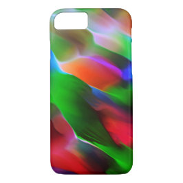 Dunkelgrünes und rotes Relief und Tiefe Case-Mate iPhone Hülle