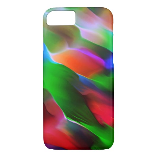 Dunkelgrünes und rotes Relief und Tiefe Case-Mate iPhone Hülle (Rückseite)