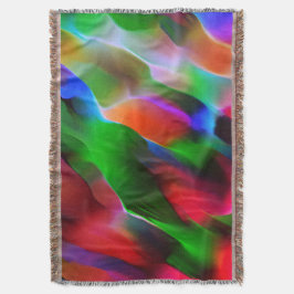 Dunkelgrünes und rotes Relief und Tiefe Decke