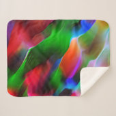 Dunkelgrünes und rotes Relief und Tiefe Sherpadecke (Vorderseite (Horizontal))