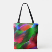 Dunkelgrünes und rotes Relief und Tiefe Tasche (Rückseite)