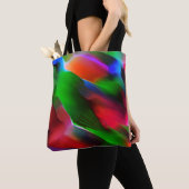 Dunkelgrünes und rotes Relief und Tiefe Tasche (Von Nahem)