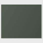 Dunkelgrünlich Grau Pop Of Color Geschenkpapier (Flach)