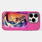 dunkelhaarige Meerjungfrau Case-Mate iPhone Hülle (Rückseite (Horizontal))