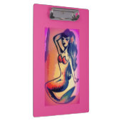 dunkelhaarige Meerjungfrau Klemmbrett (Rechts)