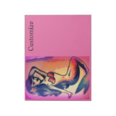 dunkelhaarige Meerjungfrau Notizblock (Rotiert)