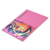 dunkelhaarige Meerjungfrau Notizblock (angewinkelt)