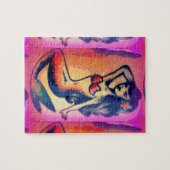 dunkelhaarige Meerjungfrau Puzzle (Horizontal)