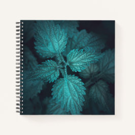 Dunkelhaltiges Nesselnatur-Foto Notizblock