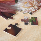 Dunkelhäutige Mühle mit rosa Flügeln Kunst Puzzle (Seite)