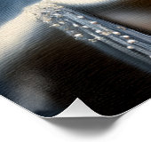 Dunkelhäutige weibliche Glamour Ästhetik Poster (Ecke)