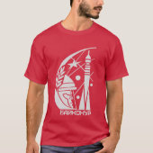 Dunkelheit Bajkonurs Cosmodrome T-Shirt (Vorderseite)