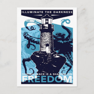 Dunkelheit beleuchten, Vintage Postkarte