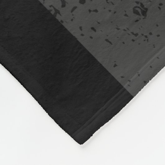 Dunkelheit beunruhigte Polizei-Art-amerikanische Fleecedecke (Ecke)